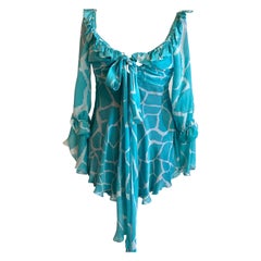 Roberto Cavalli silk blouse
Giraffe print, 2006 collection.