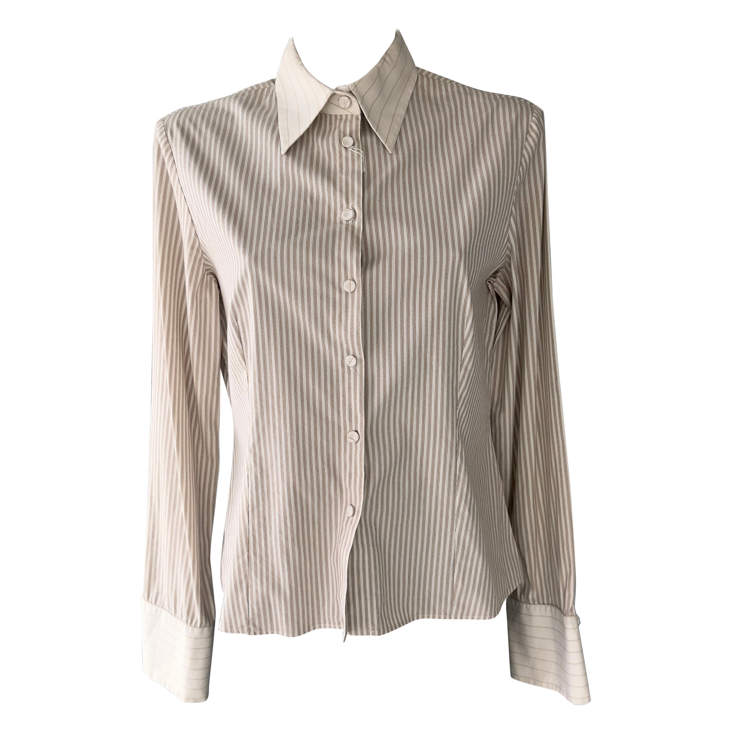 Ferre' 70s striped shirt For Sale