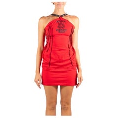 2000S Morphew Collection'S Figa assassina in cotone rosso Abito
