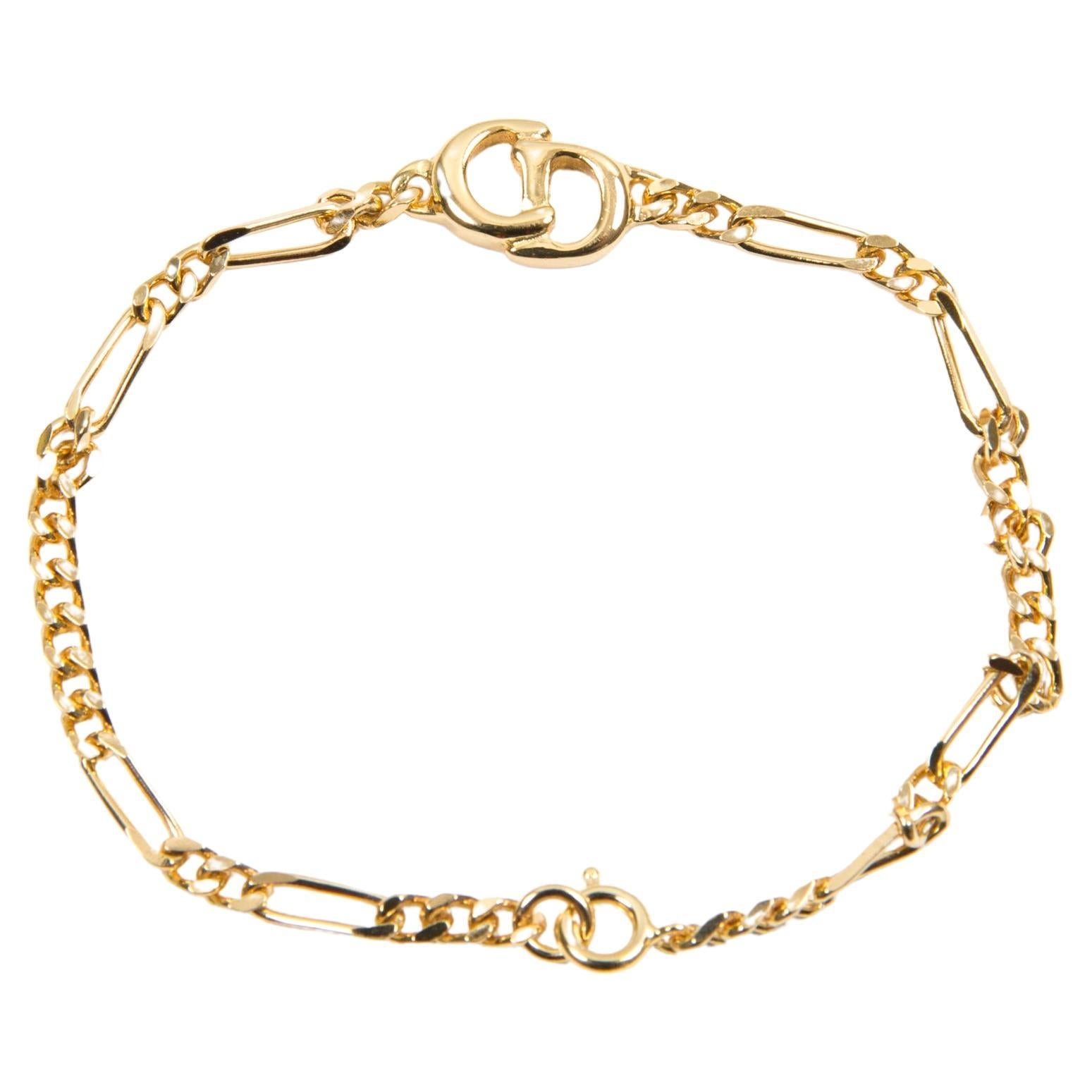 Christian Dior Gold-Tone CD Bracelet