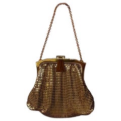 Vintage 1950’s Whiting & Davis Gold Chainmail Purse
