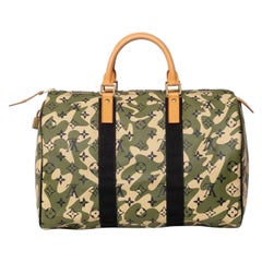 Borsone A Mano Louis Vuitton Speedy 35 x Takashi Murakami Monogramouflage