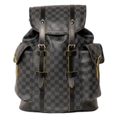 Zaino Louis Vuitton Christopher MM Tela Damier Graphit