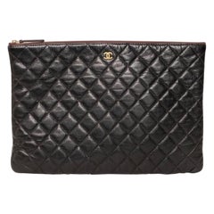 Borsa A Mano Chanel Clutch Timeless Caviar Nera