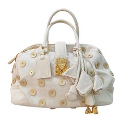 LOUIS VUITTON Bowly Polka Dot Panama Bag