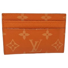 Louis Vuitton Tangerine Monogram Porte Cartes Card Holder