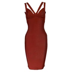 HERVE L LEROUX aka Herve Leger bandage mini dress