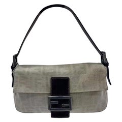 Fendi Baguette Beige Zucca Print Shoulder bag