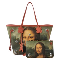 Louis Vuitton x Jeff Koons Monalisa Masters Neverfull MM Tragetasche Medium