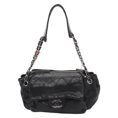 Chanel Flap Pocket Accordion Camera Bag 2005-2006 Lambskin Leather Shoulder Bag