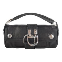 Dior Flight Mini Clutch Bag Black Leather