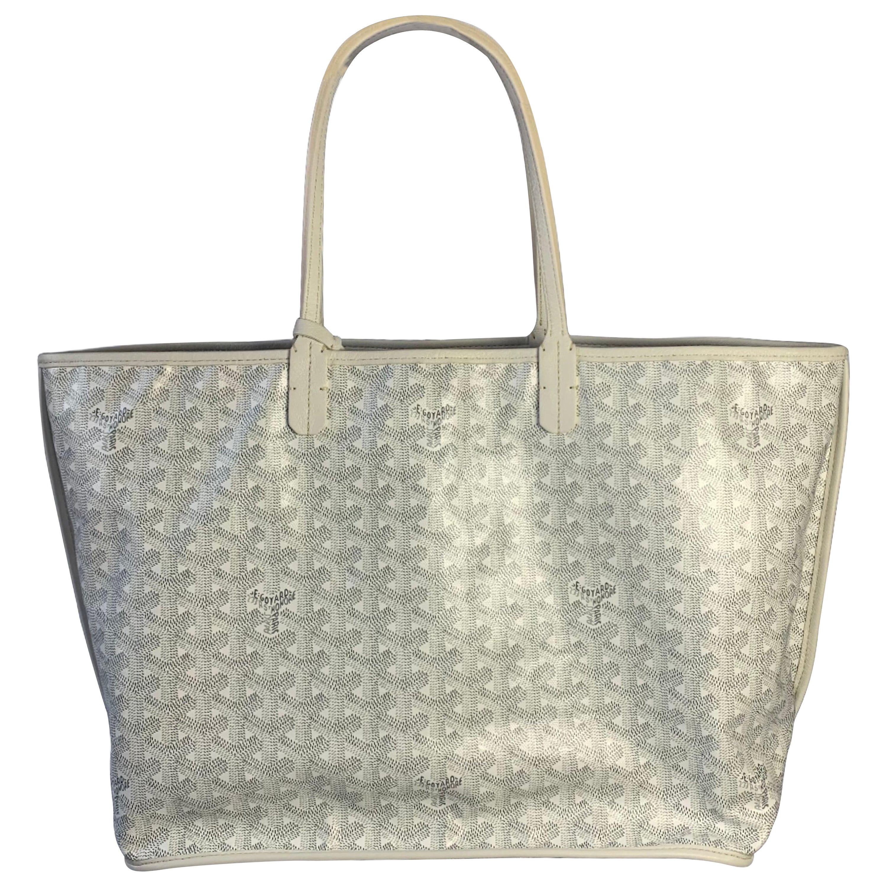 Goyard White 22 For Sale on 1stDibs white goyard bag white goyard tote goyard tote bag white