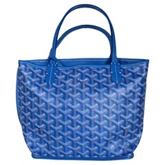 Goyard Anjou Mini Tote 2017 Blue leather