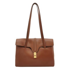 Celine Medoim Soft 16 Bag Caramel Natural Tan Smooth Calfskin Leather