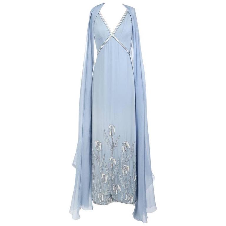 Chanel Vintage Long Dress w/ Tags - Blue Dresses, Clothing