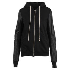 Sweatshirt With Leather Inserts - '00s