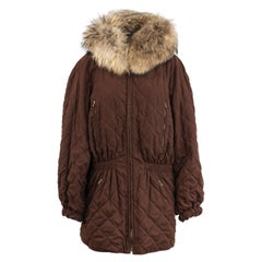 Hermès Quilted Jacket with Fox Fur - '80s