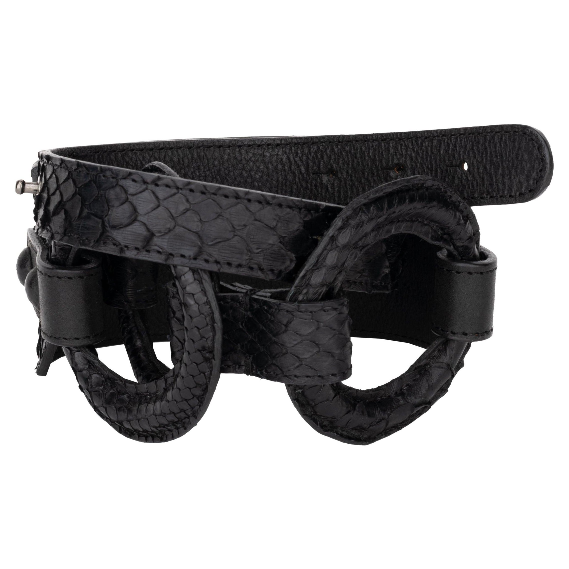 Cintura in pelle stampata - anni '00