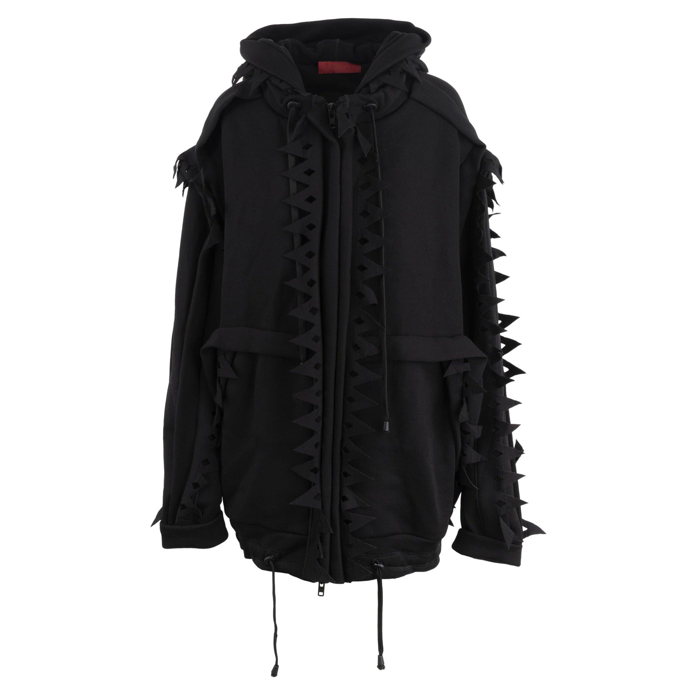 Diliborio Black Sweatshirt with Cut-out Details - '10s For Sale