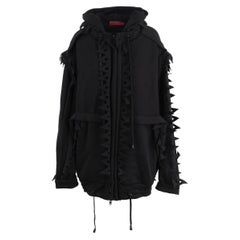 Diliborio Black Sweatshirt with Cut-out Details - '10s