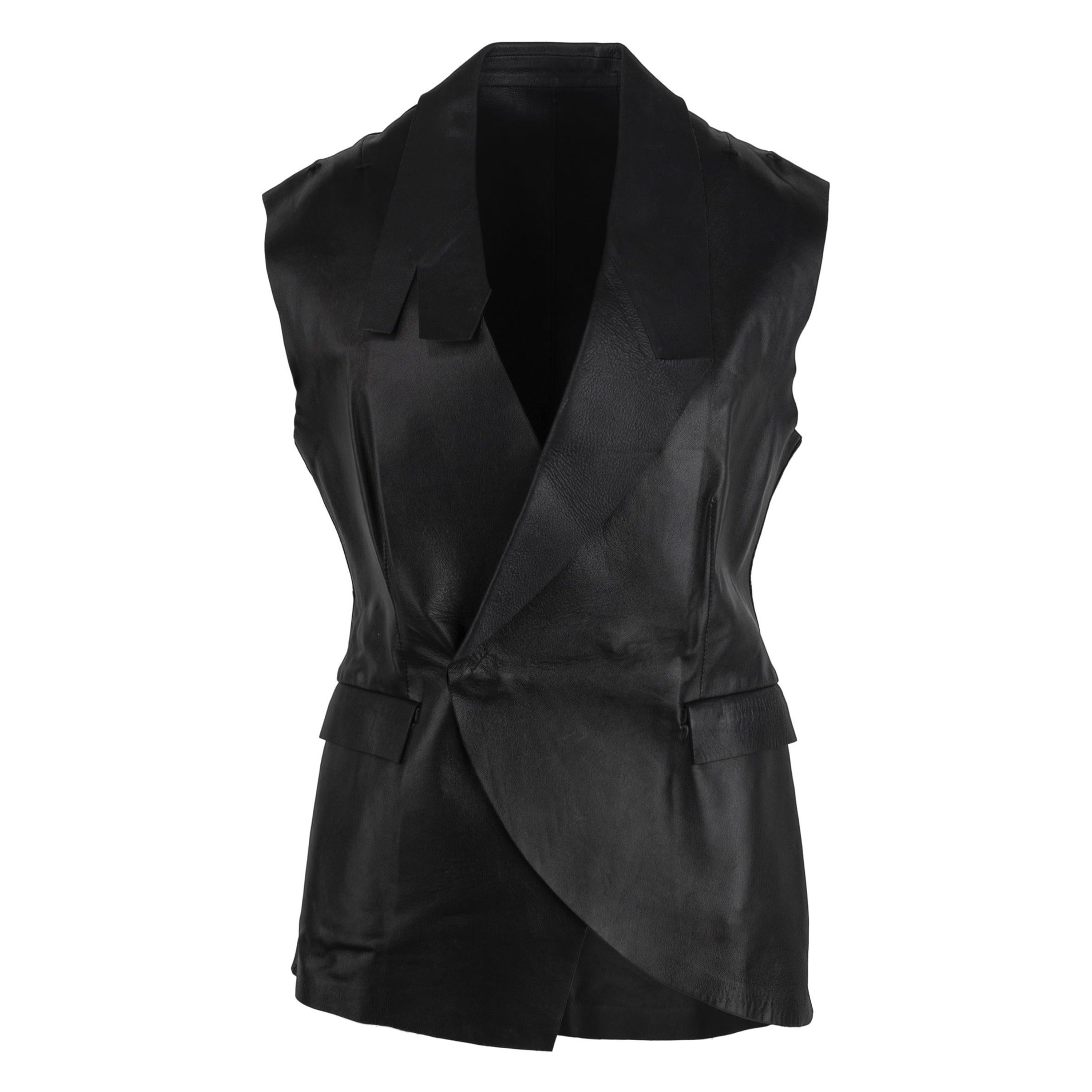 Leather Vest - '00s For Sale
