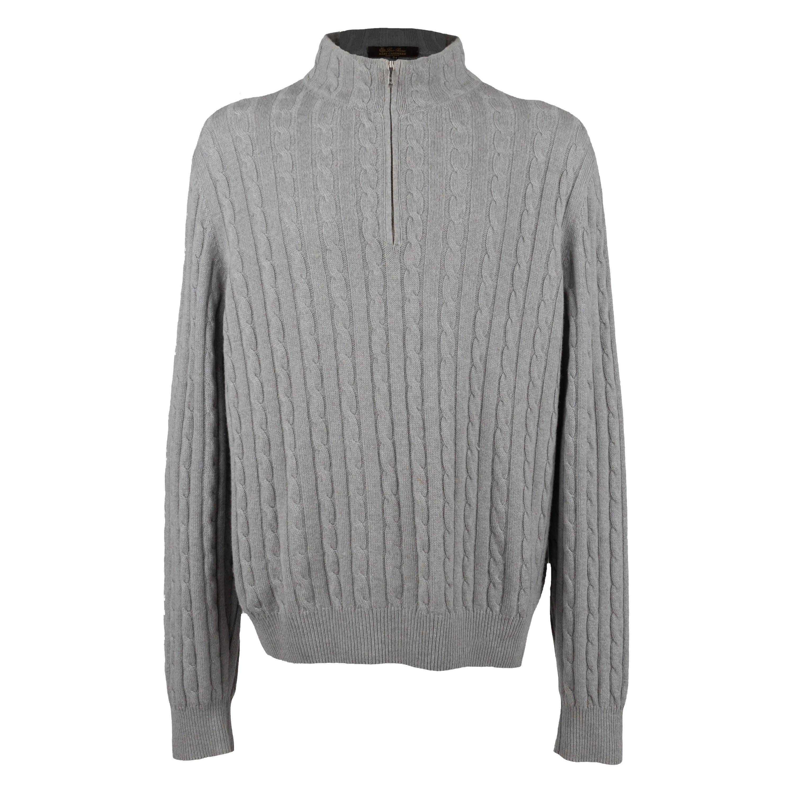 Loro Piana Treccia Mezzocollo Sweater - '10s For Sale