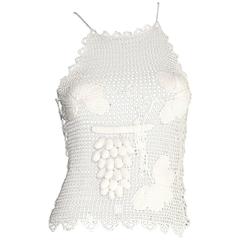 Chanel 3D Crochet Knit Top