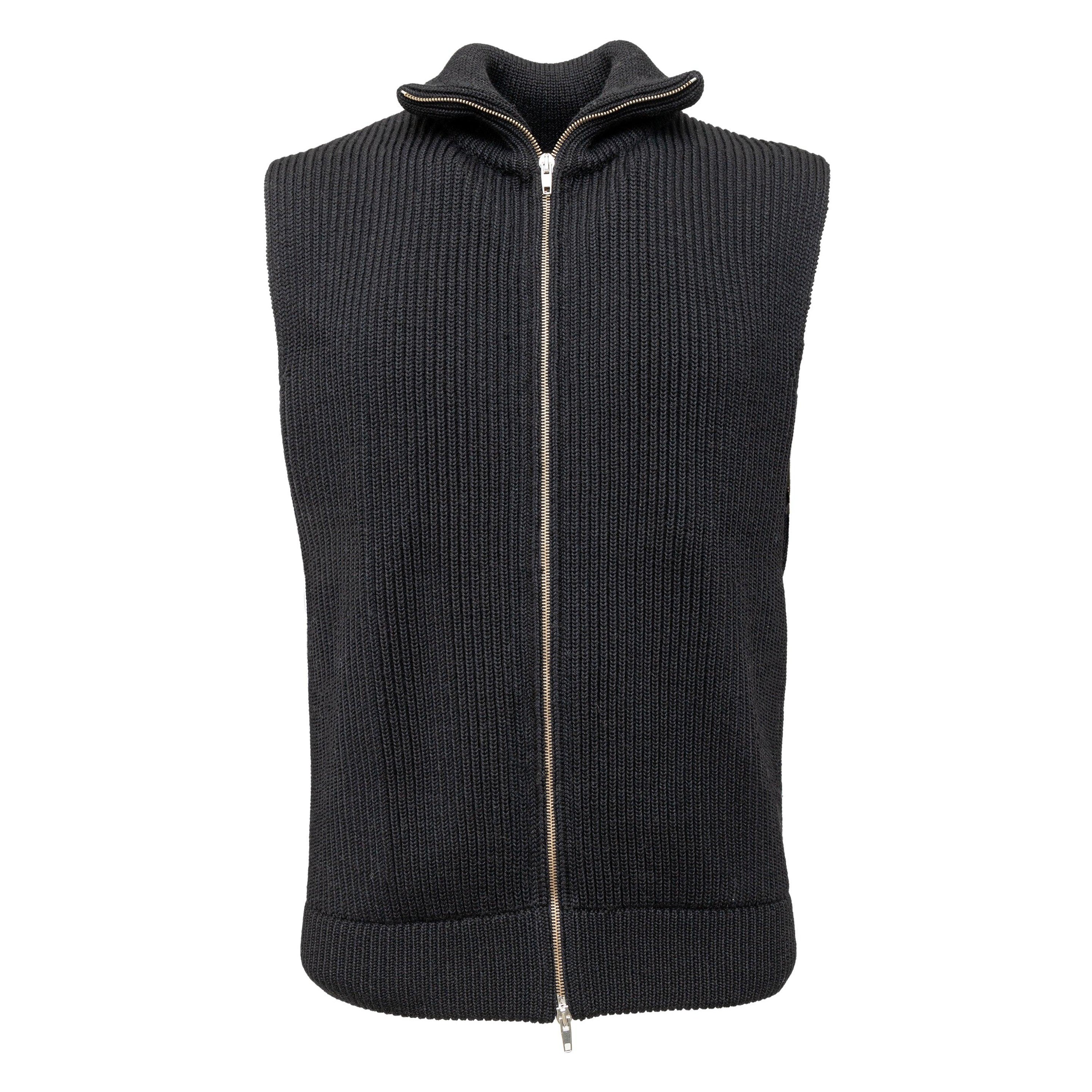 Maison Margiela Zippered Knit Sweater Vest - '10s For Sale