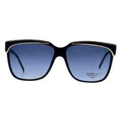 Jacques Fath Paris Vintage Black Acetate Sunglasses Mod. 886-0 FA 01