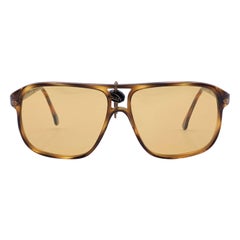 Lozza Vintage Brown Sunglasses w/Yellow Lenses Zilo N/42 54/12 135mm