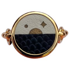Anello Hermès Celeste Nuit S.52