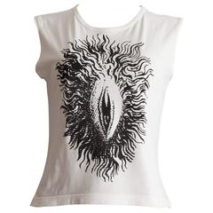 Vivienne Westwood Vagina printed cut-off vest, circa 1994 5