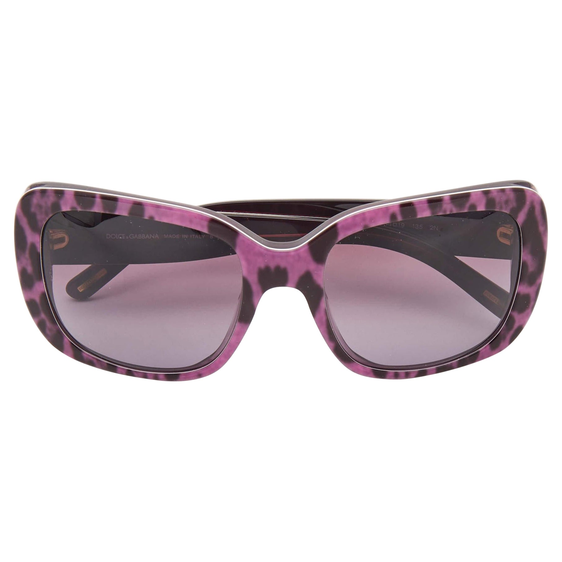 Dolce & Gabbana Purple/Black Gradient DG4101 Square Sunglasses For Sale