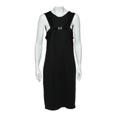 Versace Collection Black Knit Sleeveless Shift Dress M