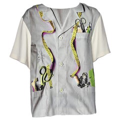 Moschino Cheap and Chic Multicolored Printed Crepe Blouse L