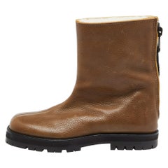 Maison Martin Margiela Stivali a metà polpaccio in pelle marrone Taglia 39