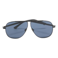 Jimmy Choo Black Ewan/S Aviator Sunglasses