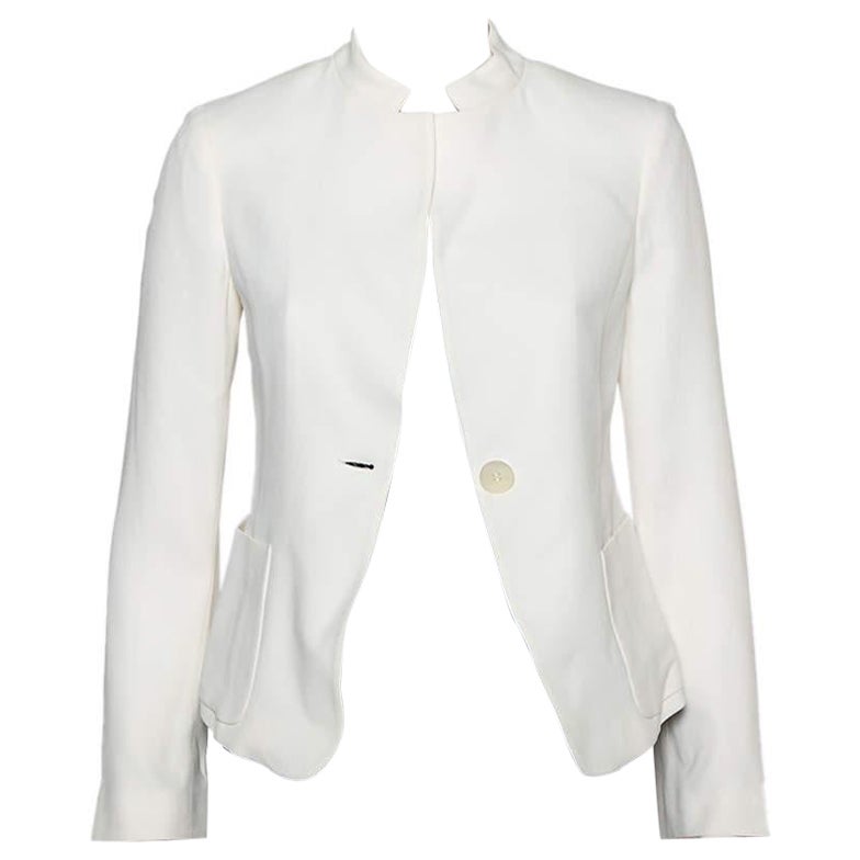 Armani white blazer clearance