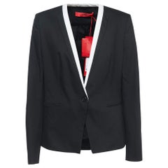 Boss By Hugo Boss Schwarze einreihige Aketty-Jacke L