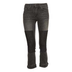 Zadig & Voltaire Graue Denim Patch Work Jeans mit S-Taille aus Denim 25"