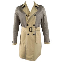 Used Burberry Prorsum Men's Trench Coat 40 Khaki Jacket