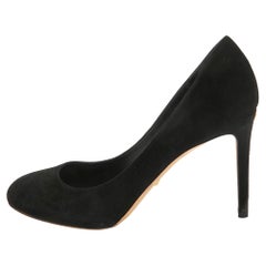Gucci - Escarpins à bouts ronds en daim noir - Taille 38,5