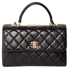 Borsa a spalla Chanel Trendy CC Handle Timeless Nera