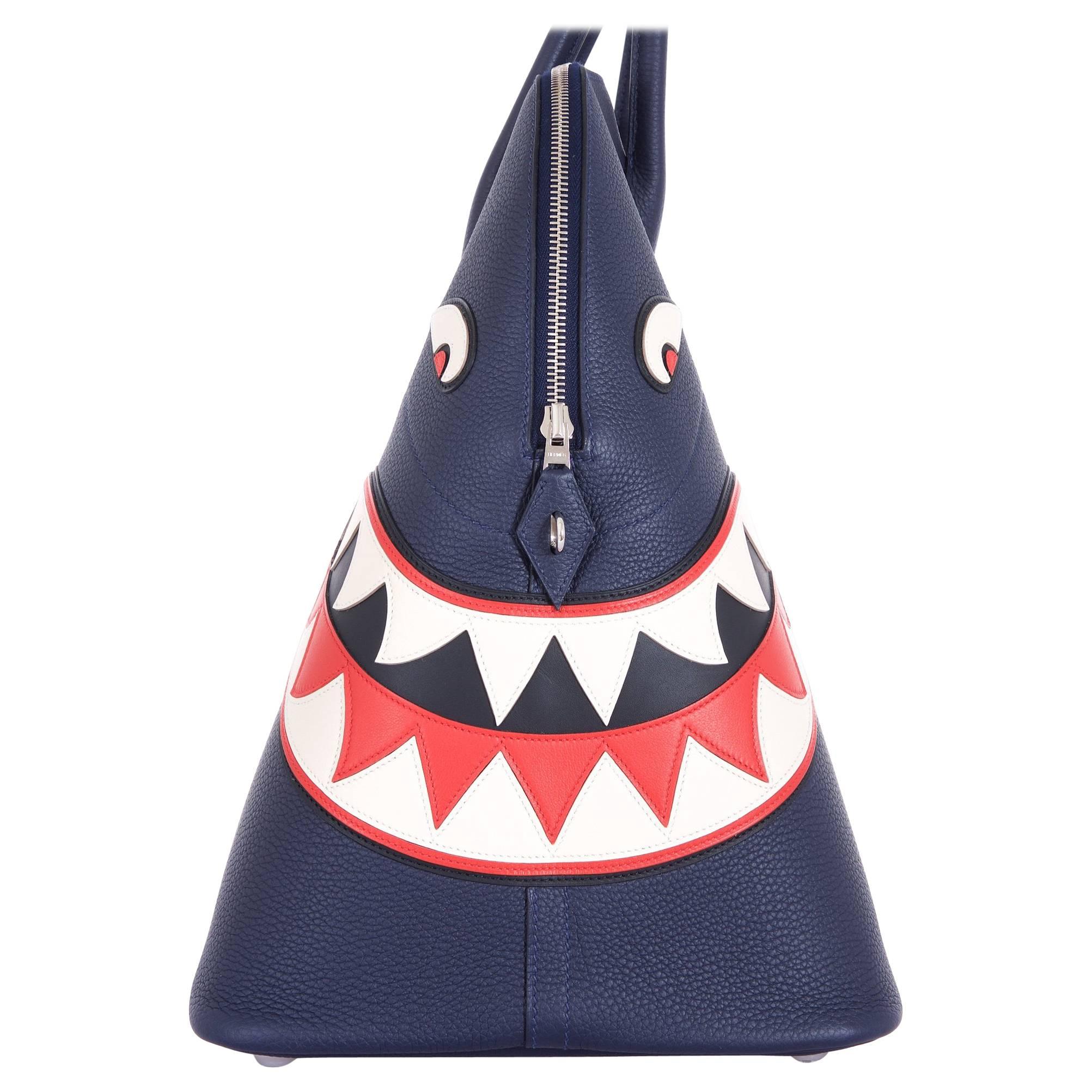 Limited Edition Hermes Shark Bolide INDIGO UNISEX LOVE THIS! For Sale