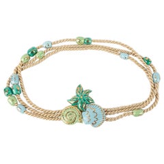 Cintura di Nina Ricci con conchiglie in ceramica