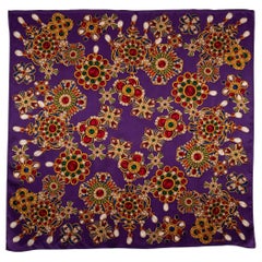 Chanel Purple Tone Silk Stole