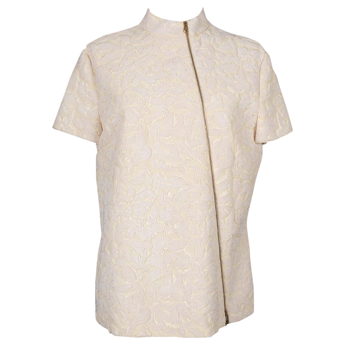 Top in seta ricamata di Christian Dior