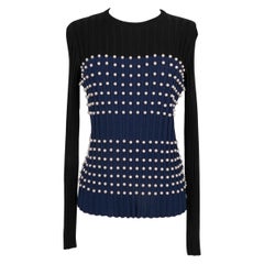 Maglia a rete blu e nera di Pucci