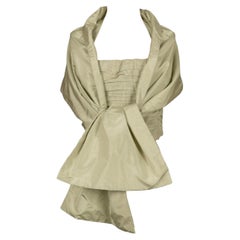 Chanel Bustier Silk Top and Stole Haute Couture