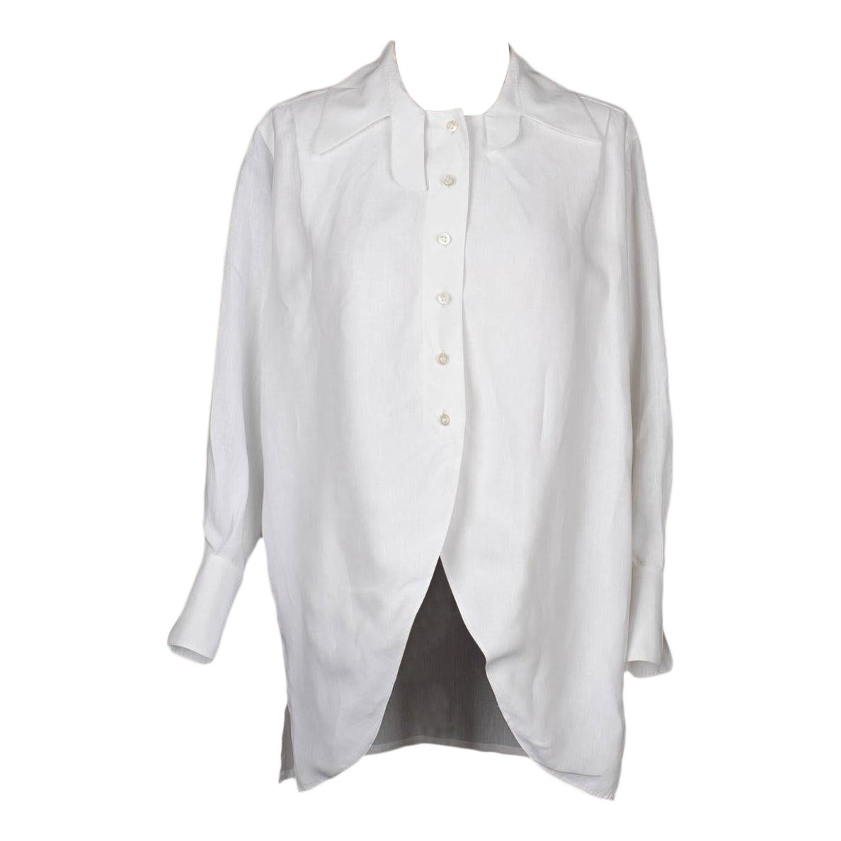 Dior White Linen Shirt For Sale